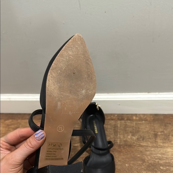 Maurices Lucy Black Criss Cross Strap Heel - Picture 5 of 5
